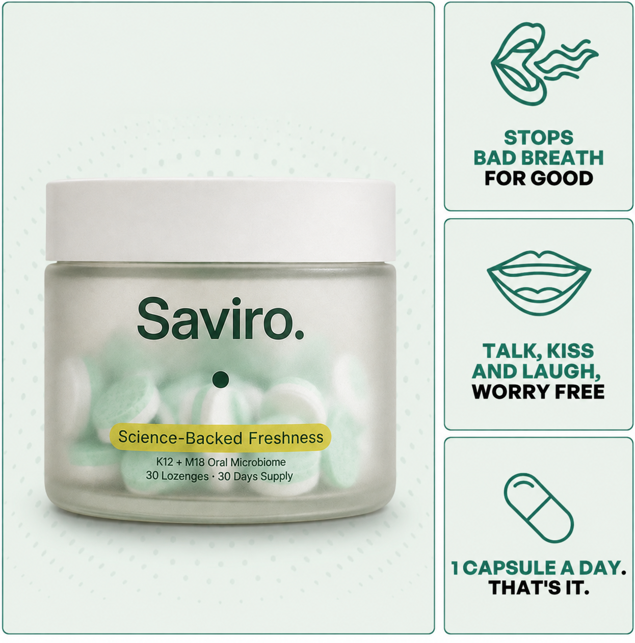 Saviro – Three-Source Breath Formula (Gut · Mouth · Liver) - SAVIRO
