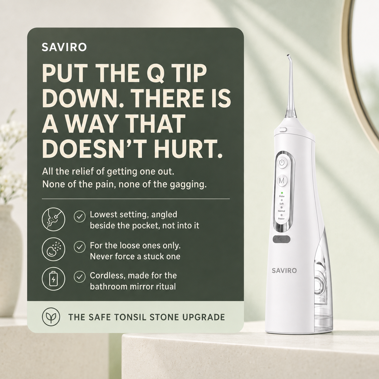 SAVIRO UltraPressure Water Flosser