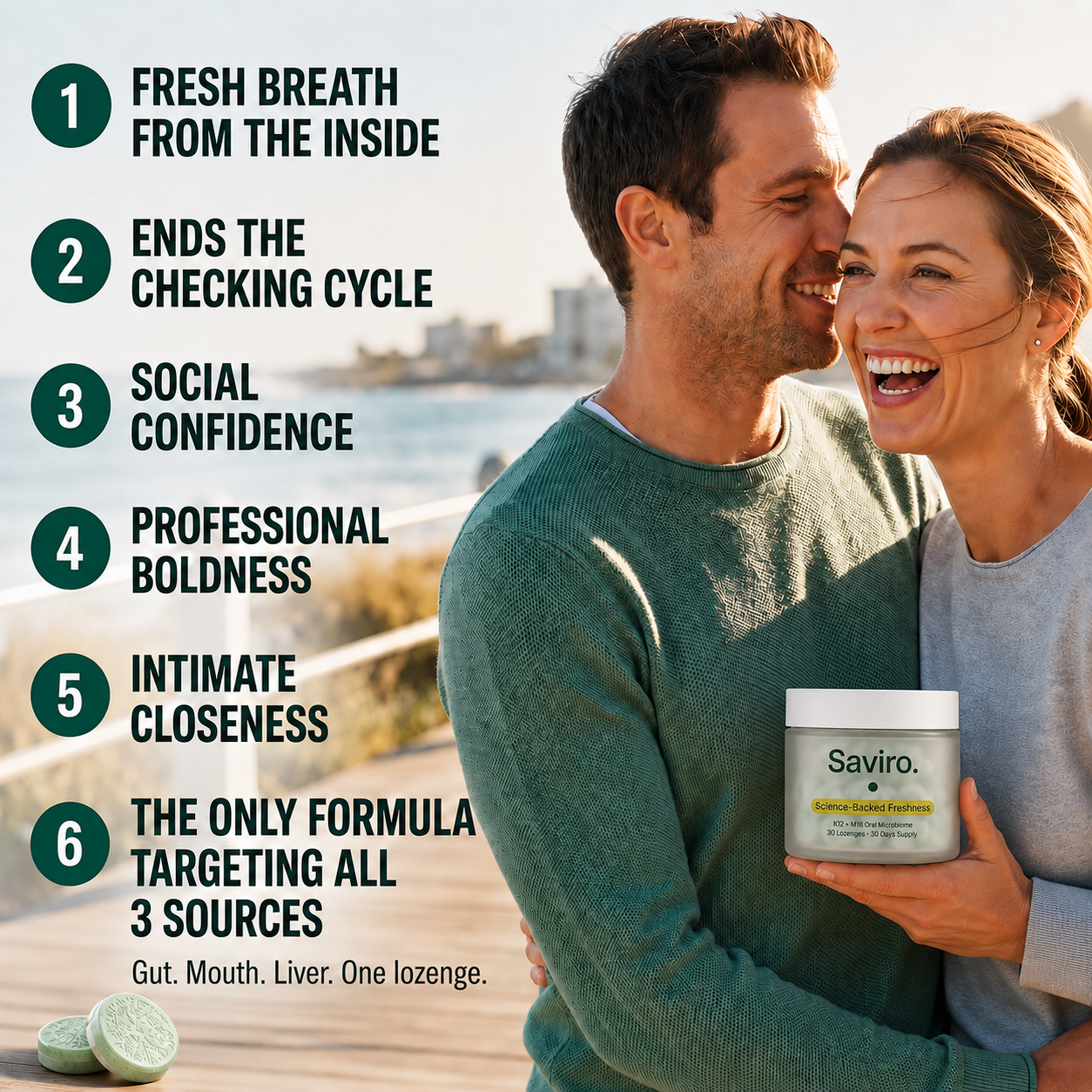 Saviro – Three-Source Breath Formula (Gut · Mouth · Liver) - SAVIRO